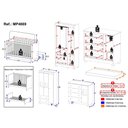 Ver imagem 4 de Quarto de Bebê Completo C/ Berço Americano 3 em 1 Colchão Fofura Multimóveis Mp4669 Madeirado/