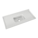 Ver imagem 1 de Pia de Cozinha em Mármore Sintético com Furação para Válvula Americana 120cmx55cm AJ Rorato