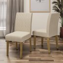 Ver imagem 2 de Conjunto Com 2 Cadeiras De Jantar Multimóveis Cr50039 Bege Bege