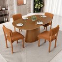 Ver imagem 2 de Kit 04 Cadeiras para Sala de Jantar Cozinha Living Estofada Dara L02 Bouclê Terracota - Lyam Decor