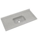 Ver imagem 1 de Pia de Cozinha em Mármore Sintético com Furação para Válvula Americana 120cmx55cm AJ Rorato