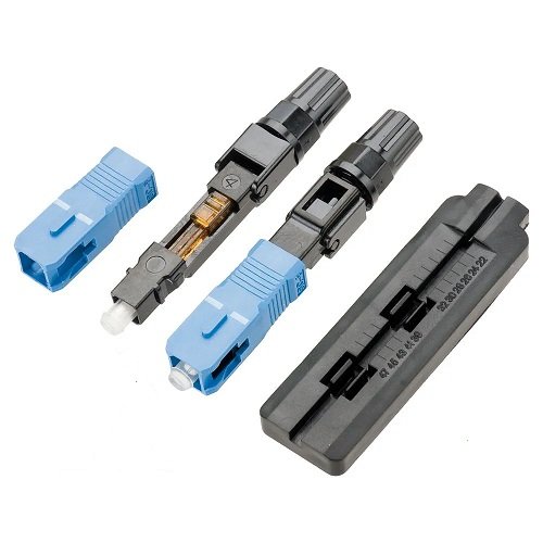 Conector Óptico Rápido Sc/upc (azul) - 10 Pçs