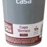 Copo Térmico para Bebidas sem Tampa 400ml Cinza - 4