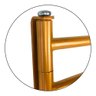 Porta-toalha Moderno de Parede Stem em Aço 5 Haste Dobrável - Dourado - 5