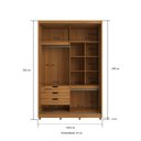 Ver imagem 4 de Guarda-roupa 2 Portas de Correr com Espelho e 03 Gavetas em 100% Mdf Thales