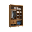 Ver imagem 6 de Guarda-Roupa 2 Portas de Correr com Espelho e 03 Gavetas em 100% MDF Thales Marrom/Nature