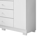 Ver imagem 3 de Guarda Roupa Infantil 4 Portas 3 Gavetas Amora P04 Branco - Mpozenato