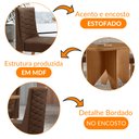 Ver imagem 6 de Mesa de Jantar Evora 90cm Mdf Canto Copo e com 4 Cadeiras Safira