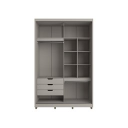 Guarda-roupa 2 Portas de Correr com Espelho e 03 Gavetas em 100% Mdf Thales - 2