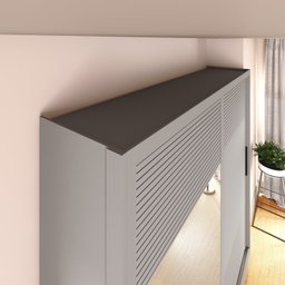 Guarda-roupa 2 Portas de Correr com Espelho e 03 Gavetas em 100% Mdf Thales - 7