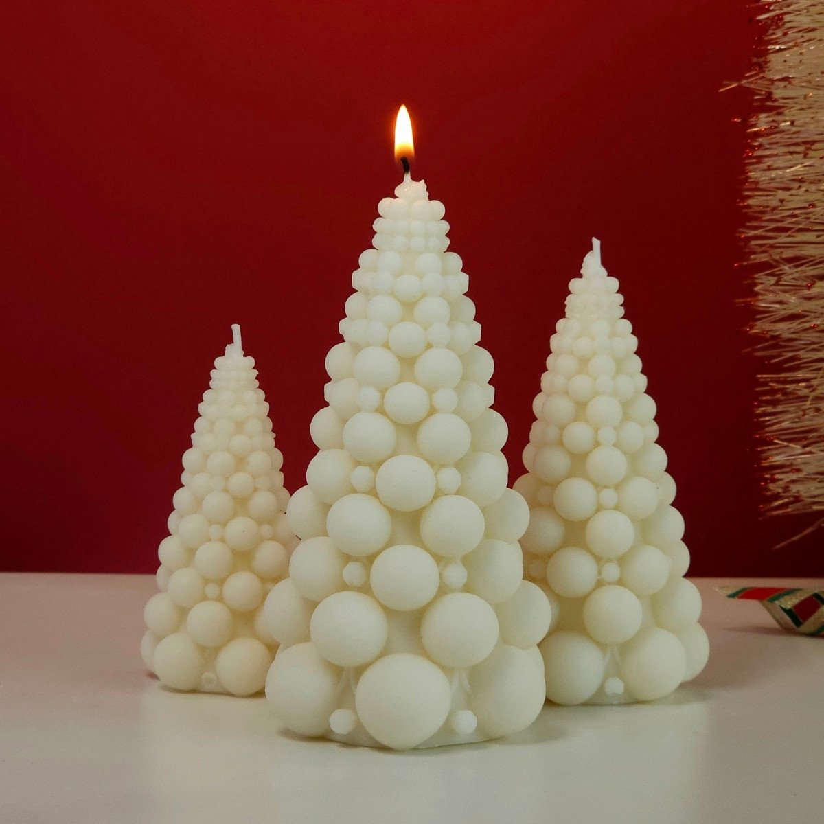 Vela de Natal Árvore Bubble para Decoração - 6