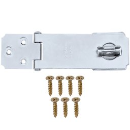 Dobradiça Porta Cadeado Fecho Trinco Zincado 5,5" para Portão Gaveta Armário | Silvana - 1