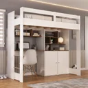 Ver imagem 1 de Cama de Solteiro Zwork 2 Portas com Escrivaninha Multifuncional Yescasa