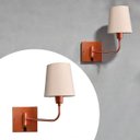 Ver imagem 2 de Arandela Luminária de Parede Clássico Articulável Cobre com Cúpula Bege Decoração Iluminação