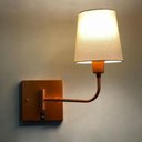 Ver imagem 1 de Arandela Luminária de Parede Clássico Articulável Cobre com Cúpula Bege Decoração Iluminação