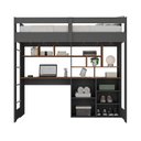 Ver imagem 4 de Cama de Solteiro Zwork 2 Portas com Escrivaninha Multifuncional Yescasa