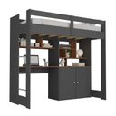 Ver imagem 2 de Cama de Solteiro Zwork 2 Portas com Escrivaninha Multifuncional Yescasa