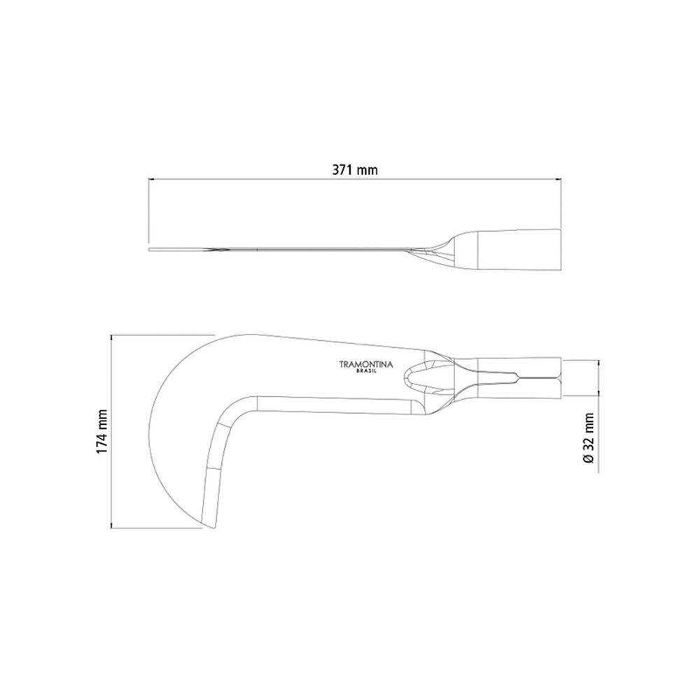 Foice Roçadeira Tramontina em Aço sem Cabo Tramontina - 4