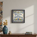 Ver imagem 3 de Quadro Gentileza Gera Gentileza 33x33cm Mold Preta Vidro