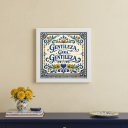 Ver imagem 2 de Quadro Gentileza Gera Gentileza 33x33cm Mold Preta Vidro