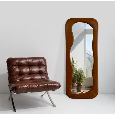Espelho de Corpo Milão Corino 58x160cm Retangular Marrom