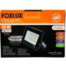 Kit 2 Refletor Led 20w 6500k Preto Bivolt Foxlux - 2
