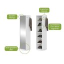 Ver imagem 2 de Sapateira Esthela com Espelho e Base Giratória Móveis Lopas Branca