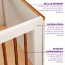 Ver imagem 6 de Conjunto Dormitório 1 Berço 1 Cômoda Baby Ananda Casatema MadeiraOriginals