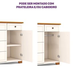 Conjunto Dormitório 1 Berço 1 Cômoda Baby Ananda Casatema - 12