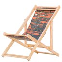 Ver imagem 1 de Cadeira Espreguiçadeira Dobrável Madeira Maciça Natural