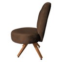 Ver imagem 4 de Poltrona Decorativa Royal Base Giratória de Madeira Slk Decor Marrom