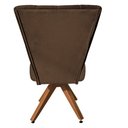 Ver imagem 5 de Poltrona Decorativa Royal Base Giratória de Madeira Slk Decor Marrom