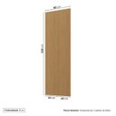 Ver imagem 4 de Painel Liso para TV 32 Polegadas Planejado 80x230cm Aruá CabeCasa MadeiraOriginals Marrom/Jatobá