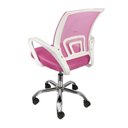 Ver imagem 2 de Cadeira Office Osorno Tela Mesh Rosa e Branco Base Cromada - 66619