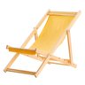Cadeira Espreguiçadeira Dobrável Madeira Maciça Natural - 1