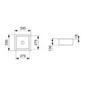 Ver imagem 2 de Cuba de Sobrepor e Embutir 33x33cm Optica