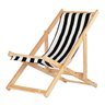 Cadeira Espreguiçadeira Dobrável Madeira Maciça Natural - 1
