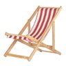 Cadeira Espreguiçadeira Dobrável Madeira Maciça Natural - 1