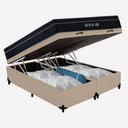 Ver imagem 7 de Cama Box com Baú Casal 138cm Royal Air Molas Ensacadas Sintético Suporta 150kg