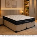 Ver imagem 4 de Cama Box com Baú Casal 138cm Royal Air Molas Ensacadas Sintético Suporta 150kg