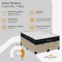 Ver imagem 6 de Cama Box com Baú Casal 138cm Royal Air Molas Ensacadas Sintético Suporta 150kg