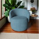 Ver mais imagens de Poltrona Decorativa Beatriz Orgânica Linho Azul