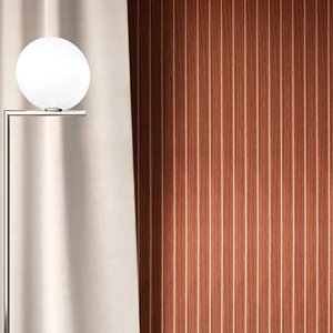 Painel Ripado Mdf Modular Autocolante Revestimento de Parede - 1,54 X 2,65