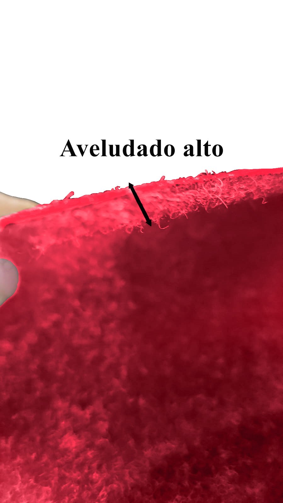 Carpete Forração Forro Alto Aveludado Resinado 2,00x4,00 Vermelho Cereja - 4