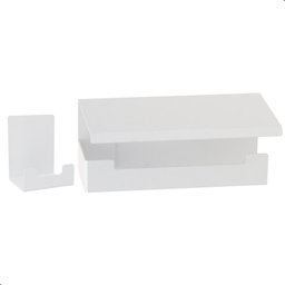 Kit de Acessórios para Banheiro Adesivo 4 Pcs Branco F.elg - 4