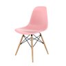 Conjunto Mesa Infantil Eiffel Branco + 2 Cadeira Eiffel Infantil Rosa Abra Casa - 2
