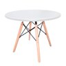 Conjunto Mesa Infantil Eiffel Branco + 2 Cadeira Eiffel Infantil Rosa Abra Casa - 5