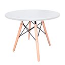Ver imagem 5 de Conjunto Mesa Infantil Eiffel Branco + 2 Cadeira Eiffel Infantil Rosa Abra Casa