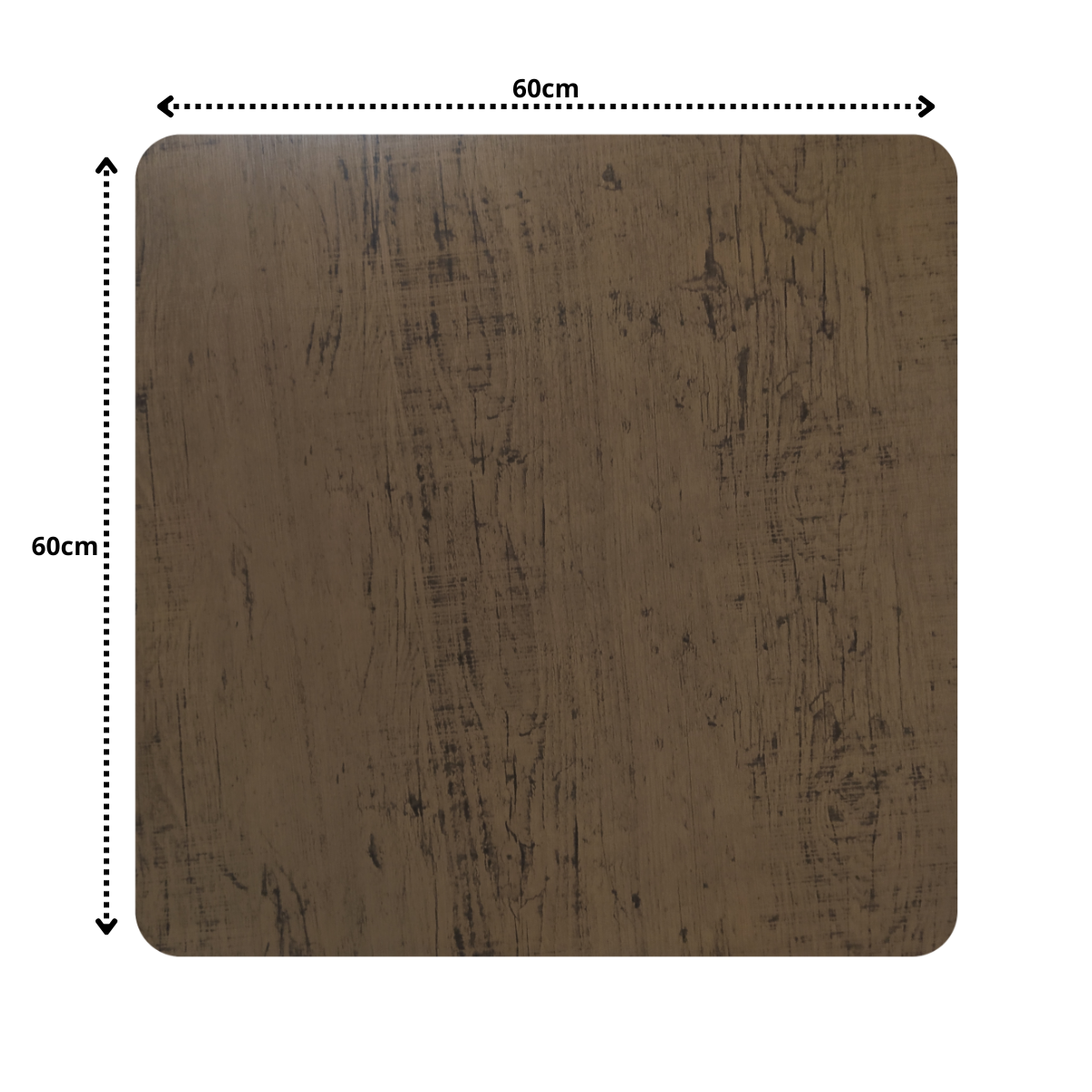 Mesa Bistrô Baixa Estrutura Aço Tampo Mdf Cozinha Bar Quadra Imbuia - 3