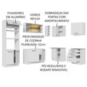 Ver imagem 5 de Armário de Cozinha Completa de Canto 399cm Branco Agata Madesa 01